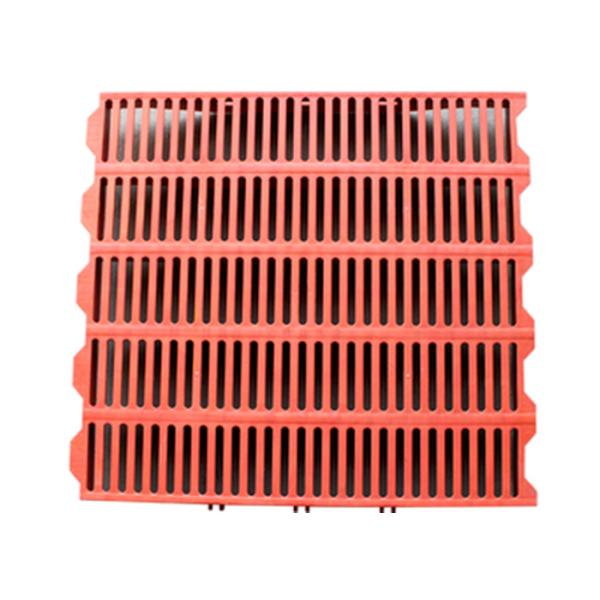 Orange Color Poultry Farm Equipment Plastic Pig Floor Slats Corrosion Resistance