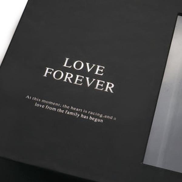 Flip Window UV Coating 1300gsm Paper Flower Gift Packaging Box