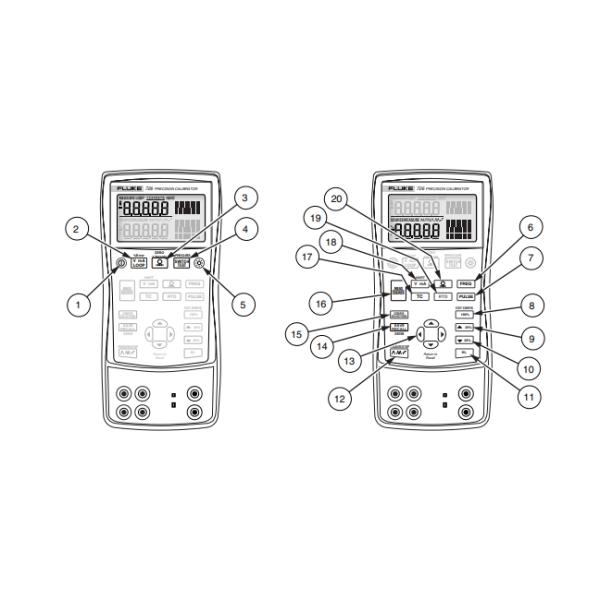 0-24mA Fluke 726 Precision Calibrator Multifunctional Hart Field Communicator