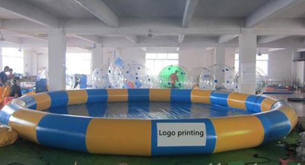 Round Shape Indoor Inflatable Garden Swimming Pools With Logo Printing