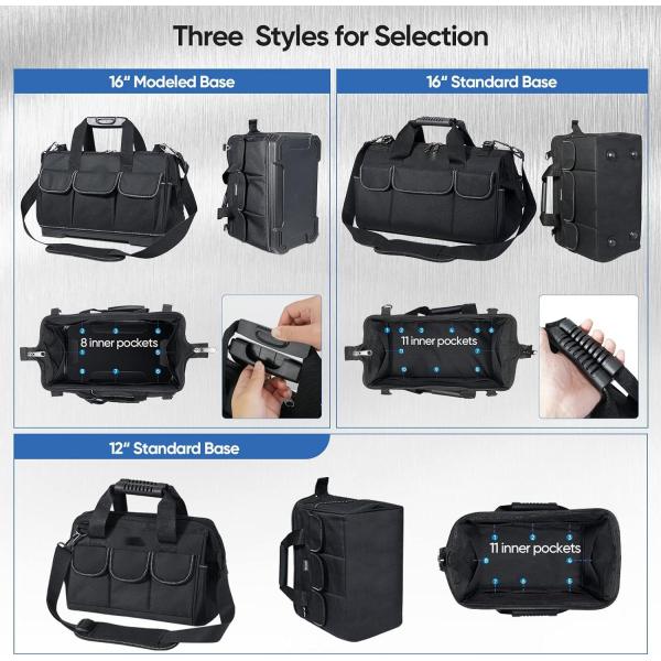 Waterproof Multi-Pockets Bag Soft Bottom Adjustable Shoulder Strap With Safety Reflective Straps