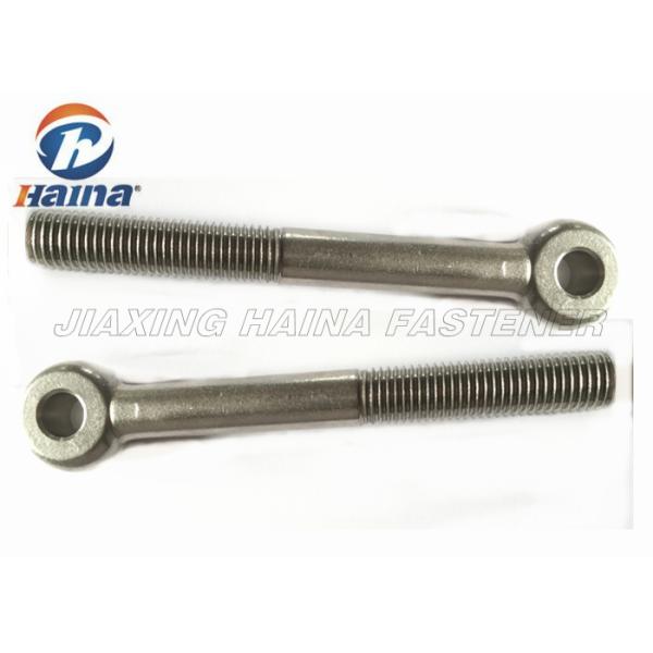 Stainless Steel 304 316 DIN 580 Lifting Eye Bolt Custom Fasteners , Fully Threaded Eye Bolt