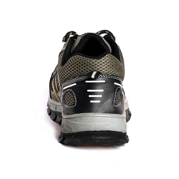 Breathable Anti Punture Protective Fashion Safety Shoes Comfortable EVA Insole Leather Material Green