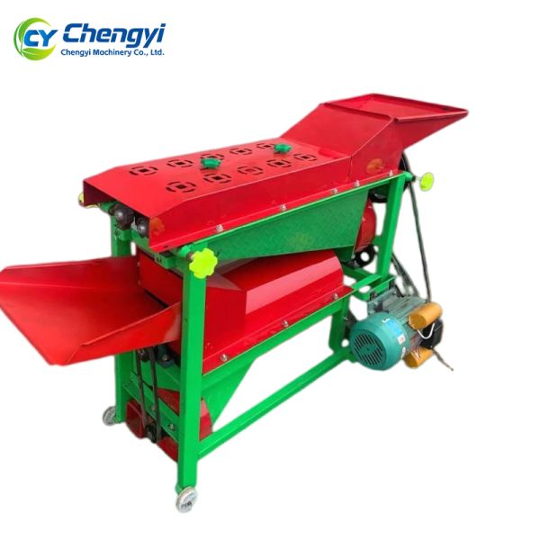 3 In 1 Power Corn Peeling Threshing Machine 220V / 380V Diesel Electric Maize Huller