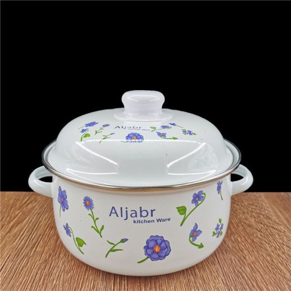 Sustainable Classic Turkish Type Enamel Casserole Sets with Enamel Lid