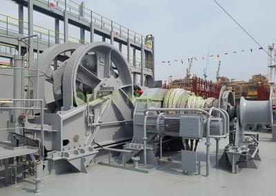 Port Vessel Anchor Mooring Winch Easy Maintenance High Durability Running Smoothly