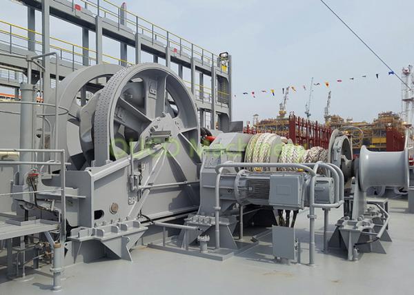 Port Vessel Anchor Mooring Winch Easy Maintenance High Durability Running Smoothly