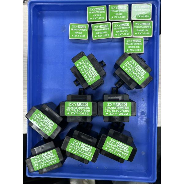 Customized Silicon Steel Core Audio Transformer with 75:75/300/600 Impedance Ratio and High Efficiency for Signal Isolation
