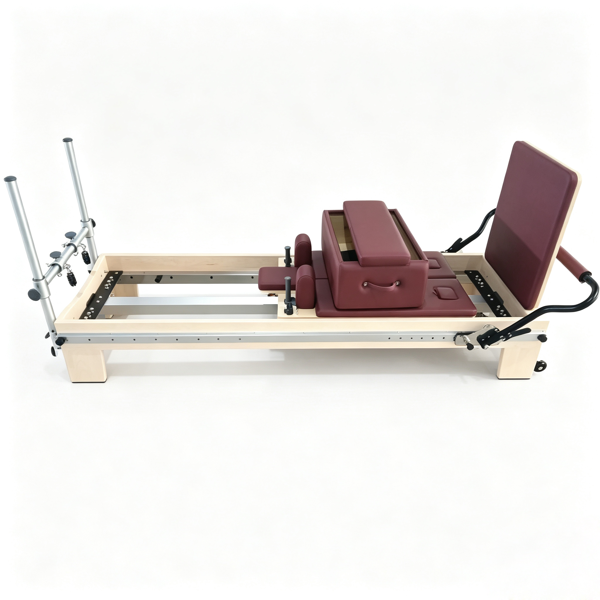Portable Full Track Studio Reformer Pilates Machine For Commercial Training Course 130kg