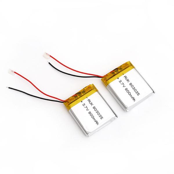UL1642/KC/UN38.3 Удостоверенное хорошее качество 803035 3.7v 800mah Литий полимерный липо аккумулятор
