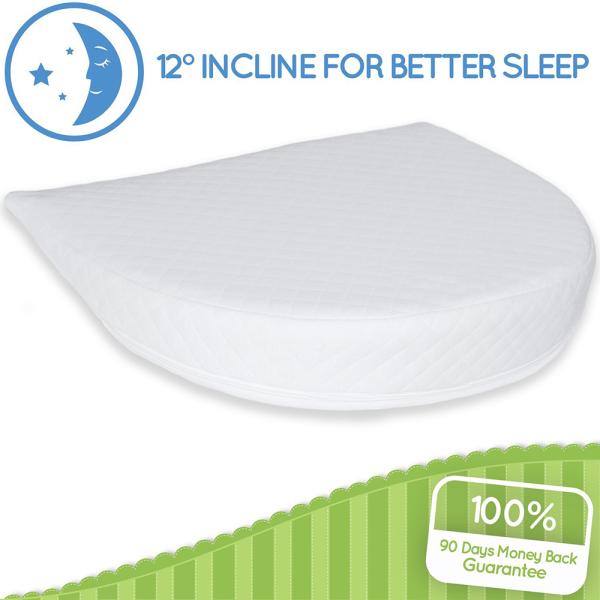 Anti Roll Baby Sleep Wedge Infant Bolster Pillow With Breathable Cover