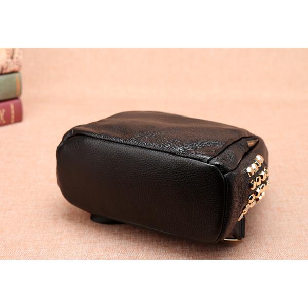 Fashion Pu Rivet Backpack Preppy Style For Women Bag