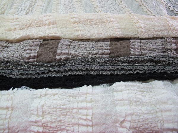 Multilayer Bridal Stretch Lace Trim Fabric Eco Friendly 50’’- 52’’ CY-LW0182