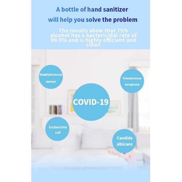 75% Alcohol Hand Sanitizer Gel , Germicidal Instant Disinfectant Hand Gel Ce / Fda Approved