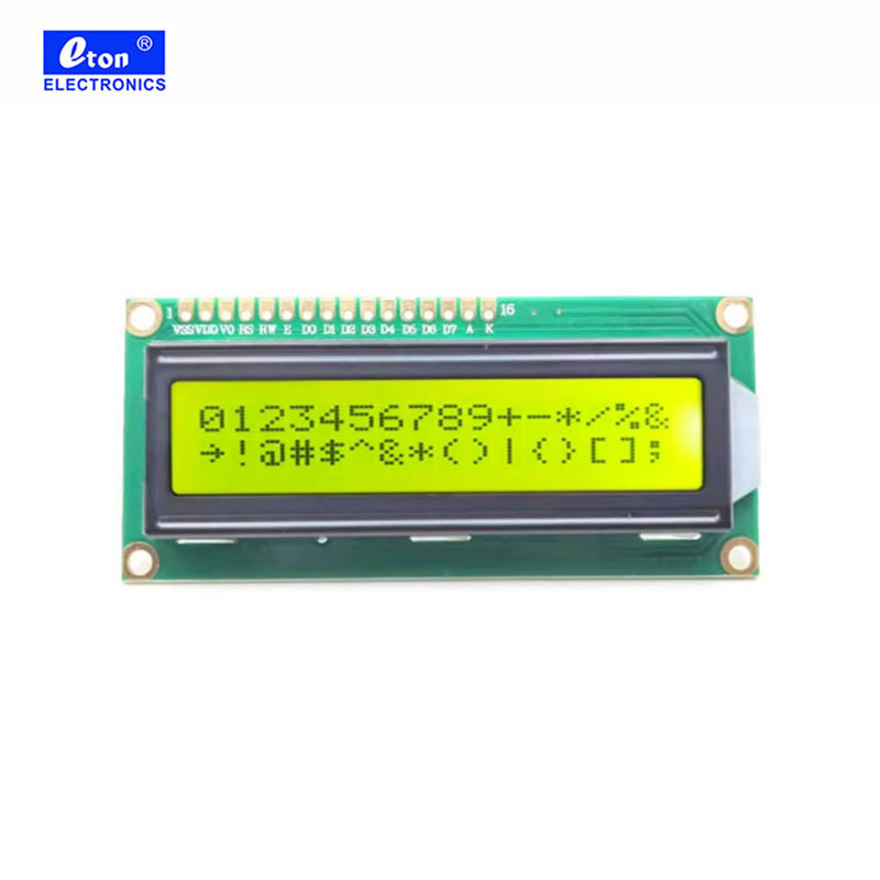 1602 LCD Module 5.0V Yellow Green /Blue/ Gray for Selection 2x16 Lcd Display