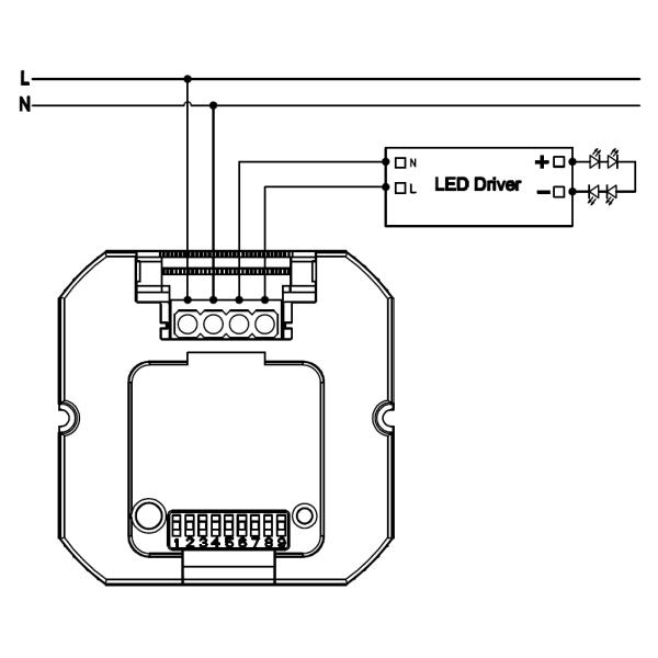 MC093S Microwave Motion Sensor 198-264VAC 50Hz Resistive Inductive