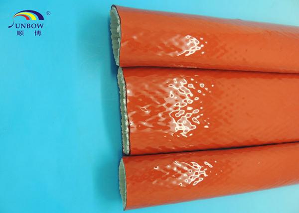 6mm To 130mm Colorful Insulation Braided Silicone Coated Glassfiber Fireproof Sleeve