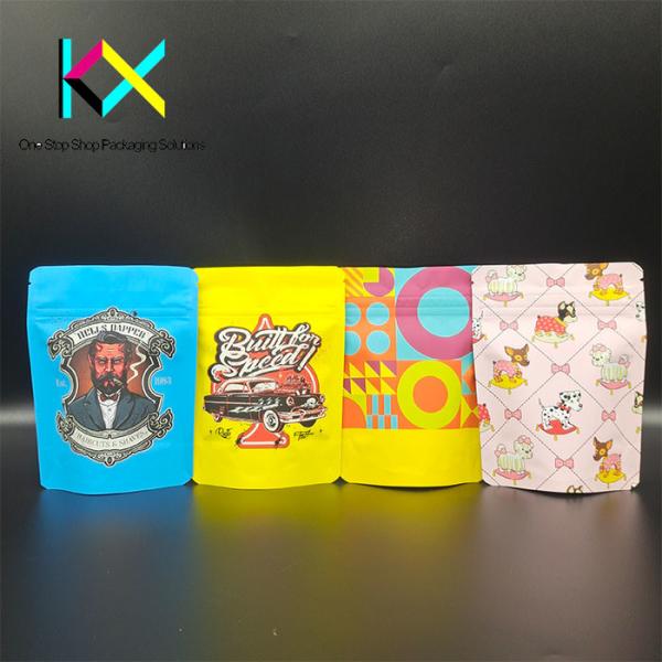 Children Resistant Digital Printed Packaging Bags With Soft Touch Film