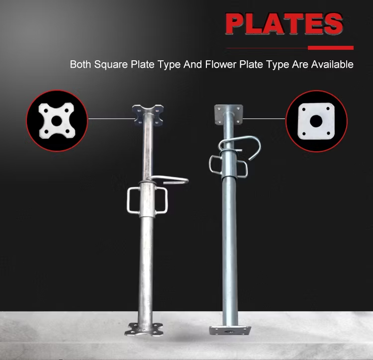 Heavy Duty Adjustable Shoring Prop with High Load Bearing Capacity and Acme Thread Adjustment for EN 1065 Compliant Construction