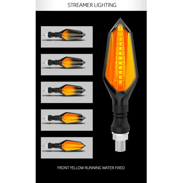 Яйе АБС ПК водяная лампа DC12V Мотоцикл светодиодный индикатор поворота