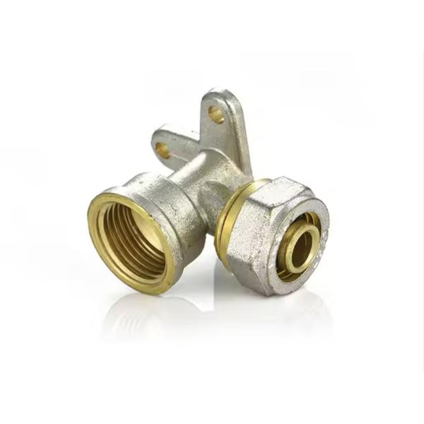 Normal PEX Pipe Fittings Double Color Brass Compression Fitting PEX Brass Elbow With Seated
