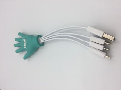Customized Cartoon Logo USB to Type-C/Lighting/Micro USB cable for Promotional Gifts