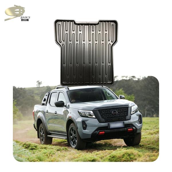 ROHS Rear Cargo Tray Trunk Matte Black Floor Mat For Nissan Navara 2021 2019