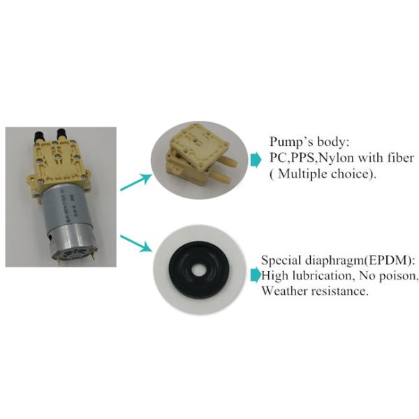 High Pressure DC Electric Diaphragm Pump Food Grade Material For Drinking Water Machine