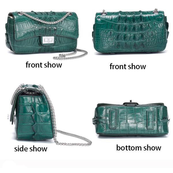 Summer new style crocodile tail bone leather bag shoulder bag for women