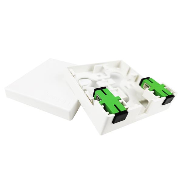 2 ядра Пластиковые волокна оптической фасфальты сети розетки для FTTH внутренних установок