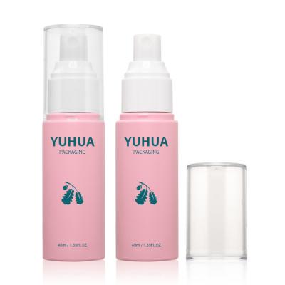 Garrafa facial do pulverizador da névoa da proteção solar feita sob encomenda das garrafas 40ml 50ml 60ml do empacotamento plástico da cor