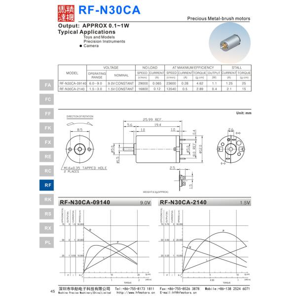 Мотор мотора ДК Микро РФ-1220КА Н30КА 12мм круглым почищенный щеткой драгоценным металлом для игрушки 3В/6В/12В модели замка