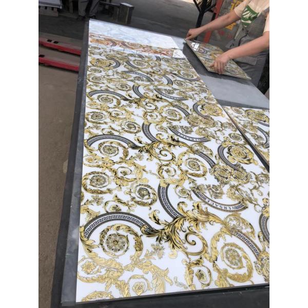 300x600mm Golden Yellow Crystal Polished Tile for Interior & Exterior