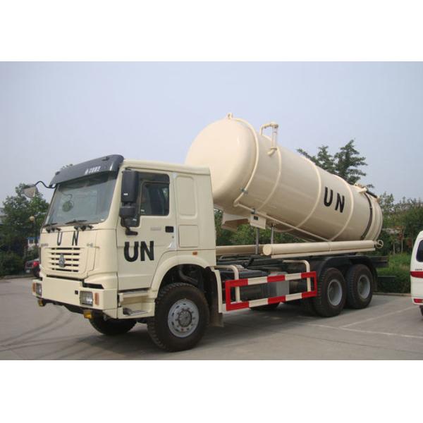 Тележка чистки канализационного резервуара вакуумного насоса Синотрук Хово7 16КБМ собирая канализационный слив