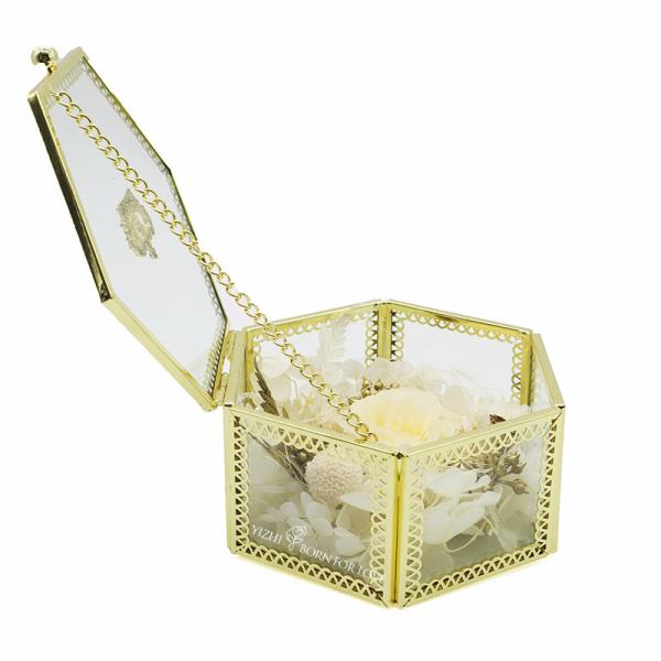 Diameter 4-5cm Eternal Rose Flower In Glass Dome