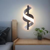 Lámpara de pared LED de diseño en espiral de aluminio Moderno 3000K / 6000K 2 Color claro Hotel Dormitorio Sala de estar Corredor de decoración curva Pared de luz