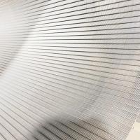 V Shaped Open Wire Stainless Steel Wedge Wire Mesh 6 M Length