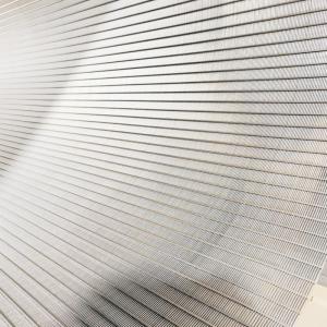 V Shaped Open Wire Stainless Steel Wedge Wire Mesh 6 M Length