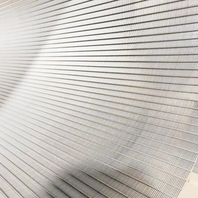 V Shaped Open Wire Stainless Steel Wedge Wire Mesh 6 M Length