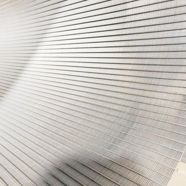 V Shaped Open Wire Stainless Steel Wedge Wire Mesh 6 M Length
