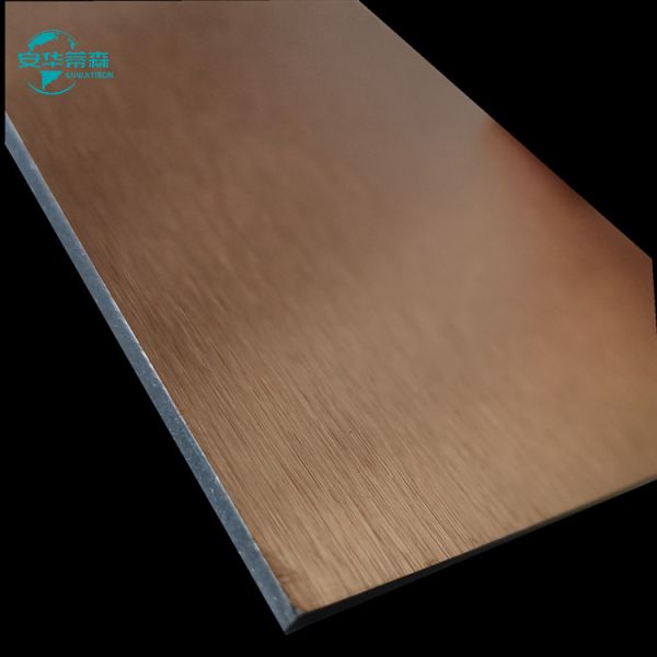 Brushed ACP Aluminum Composite Panel with 2440mm Length B1 Fire Rating and Custom Colors
