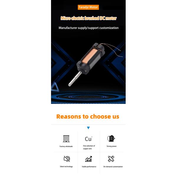 Faradyi Customized Waterproof  Electric Ultrasonic Toothbrush Motor High Frequency Vibration Motor For Electric Toothbrush