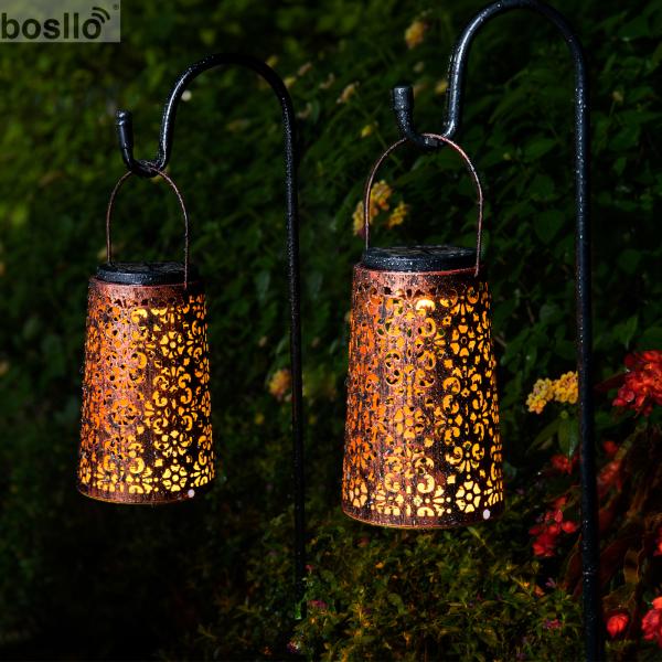 IP55 солнечные садовые лампы водонепроницаемые ретро солнечные лампы ПК материал