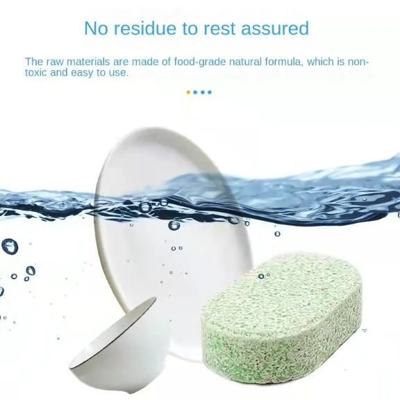 Zero Waste Deodorizer Dishwashing Cleaning Tablets 15 Grams Eco Friendly