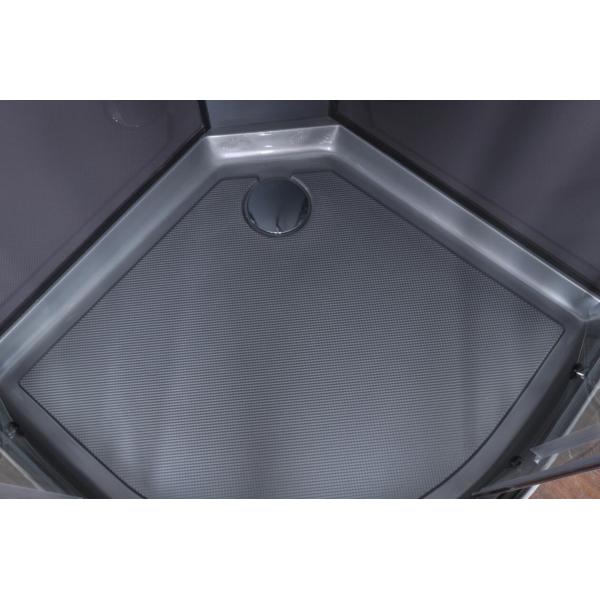 Convenient Comfort Bathroom Shower Cabins With 4MM Light Grey 663C Back Panel