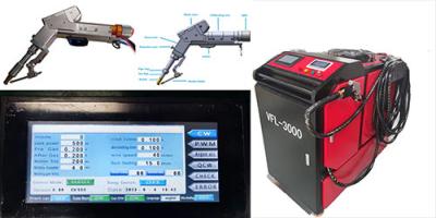 3000W Portable Fiber Laser Welding Head Water Cooling For Industrial