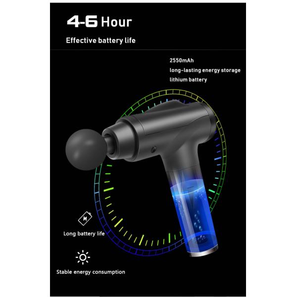 30 Speed Fascia Massage Gun Deep Tissue Percussion Massage Gun Touch Screen