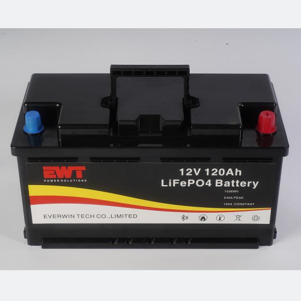 Fonte de alimentação do inversor de RV LFP 12V 120AH Bateria