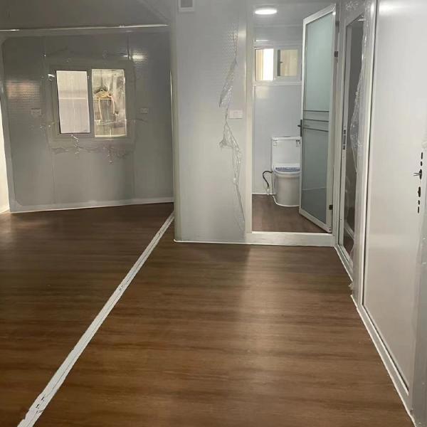 Casa de contêineres de aço de cor personalizada 2 quartos 1 sala de estar 1 casa de banho