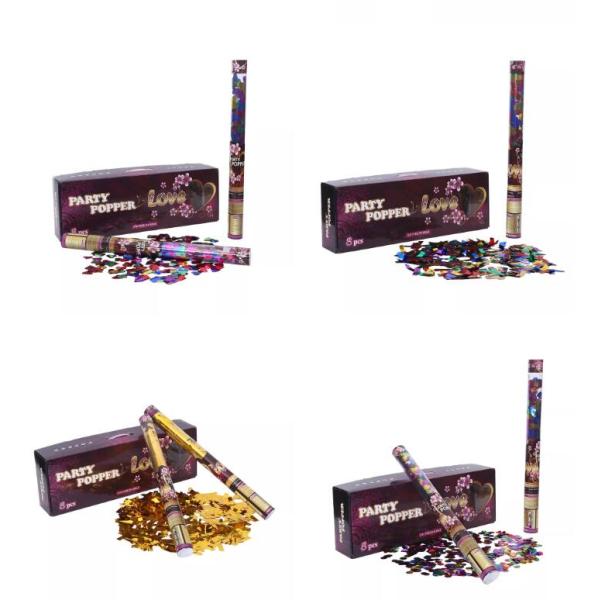 Confetti Poppers свадьбы Eco металлической партии фольги дружелюбный прозрачное